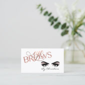 眉毛の目のバラ金ゴールドスレッディングマイクロブレイディングティント 名刺 (スタンド正面)