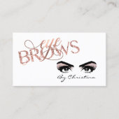 眉毛の目のバラ金ゴールドスレッディングマイクロブレイディングティント 名刺 (正面)