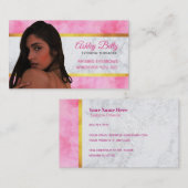 眉毛のThreaderのスローガンの名刺 名刺 (正面/裏面)