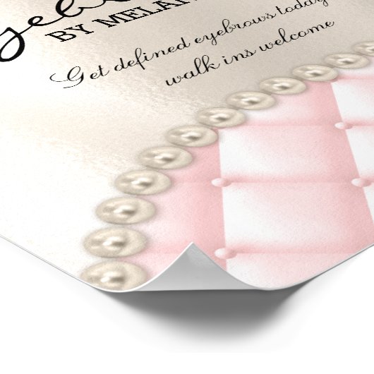 眉毛まつ毛メイクアップポスターアイかわいらしズ ポスター (角)