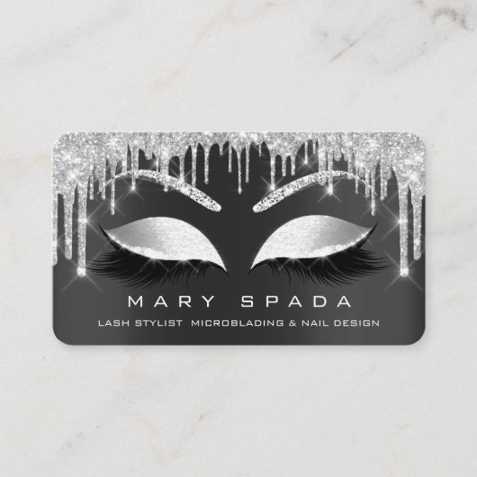 眉毛を上げるカード:美しいのツール 名刺 (正面)