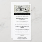 眉毛アフターケアシンプルブラックプラティナ教授 サンキューカード (正面/裏面)