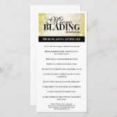 眉毛アフターケアシンプルブラック金ゴールド サンキューカード (正面/裏面)