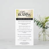 眉毛アフターケアシンプルブラック金ゴールド サンキューカード (スタンド正面)