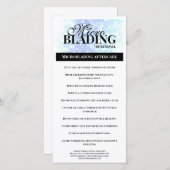 眉毛アフターケアシンプル白黒指導 サンキューカード (正面/裏面)