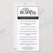 眉毛アフターケアシンプル白黒指示 サンキューカード (正面)