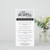 眉毛アフターケアシンプル黒銀色指導書 サンキューカード (スタンド正面)