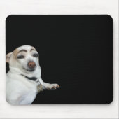 眉毛ドッグミームマウスパッド マウスパッド (正面)