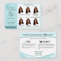 眉毛マイクロブラディングアフターケアの指示ブシン