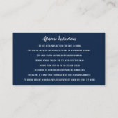 眉毛ミコブラディングアフターケアネイビーバラ 名刺 (裏面)