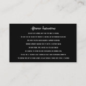 眉毛ミコブラディングアフターケア金ゴールドクラウン 名刺 (裏面)