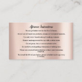 眉毛ミコルブレードロゴアフターケアバラロゴクラウン 名刺 (裏面)