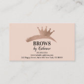 眉毛ミコルブレードロゴアフターケアバラロゴ王室の 名刺 (正面)