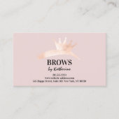 眉毛ミコーディングロゴアフターケアのインストゥルメント 名刺 (正面)