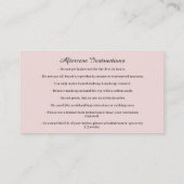 眉毛ミコーブレーディングロゴアフターケアクラウンバラ 名刺 (裏面)