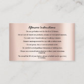 眉毛ミコーブレーディングロゴアフターケアバラロゴ 名刺 (裏面)