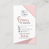 眉毛ラミネートアフターケアの指示 名刺 (裏面)