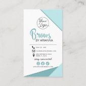 眉毛ラミネートアフターケア指示業務 名刺 (裏面)