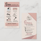 眉毛ラミネートアフターケア指示業務 名刺 (正面/裏面)