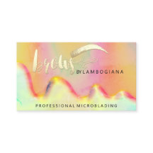 眉毛ロゴマイクロブレイディング金ゴールド自筆証書QRコード