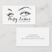 眉毛&まつげエクステンションサロン 名刺 (正面/裏面)
