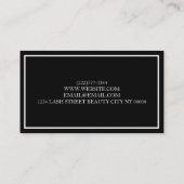 眉毛&まつげスタジオサロン 名刺 (裏面)