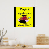 眉毛 カット 販売 ポスター マット (キッチン)