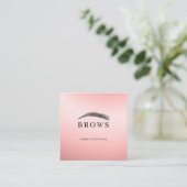 眉毛 スクエア名刺 (スタンド正面)