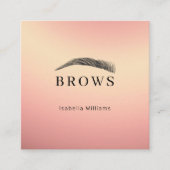 眉毛 スクエア名刺 (正面)