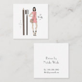 眉間のアーティスト スクエア名刺 (正面/裏面)