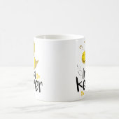 看守のおもしろいな養蜂家の女王バチのコーヒー・マグのギフト コーヒーマグカップ (中央)