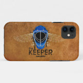 看守のホッケーのゴールキーパーのマスク Case-Mate iPhoneケース (裏面(横))