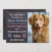 看守の職務妊娠の告知 案内状 (正面/裏面)