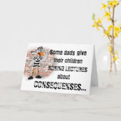 看守カード：父の日 カード (黄色い花)