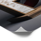 看板にハゲの祈いる鷲 ポスター (角)