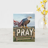 看板に突き刺さったハゲ素朴ワシ カード (黄色い花)