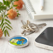 看板のある牛 キーホルダー (側面)