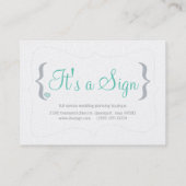 看板の名刺 名刺 (裏面)