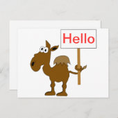 看板はがき付きラクダテンプレート ポストカード (正面/裏面)