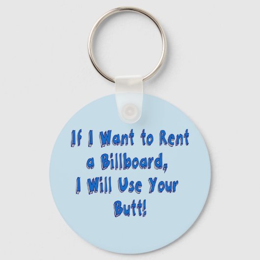 看板もしを借りたい キーホルダー (正面)