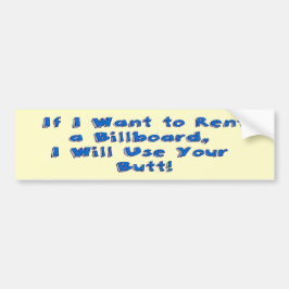看板もしを借りたい バンパーステッカー