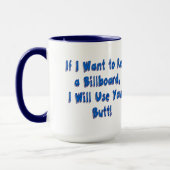 看板もしを借りたい マグカップ (左)