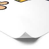 看板を持ったストップ人 ポスター (角)