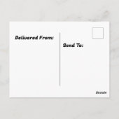 看板を持つストップ牛 ポストカード (裏面)