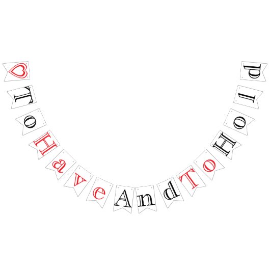 看板を掲げ結婚る バンティングフラッグ (全)