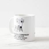 看板広告とディスプレイプロモーションコーヒーマグ コーヒーマグカップ (正面左)