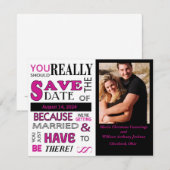 看板日付の保存（ピンク） 案内状 (正面/裏面)