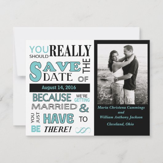 看板日付の保存（青） 案内状 (正面)