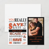 看板日付の保存(Tangerine) 案内状 (正面/裏面)