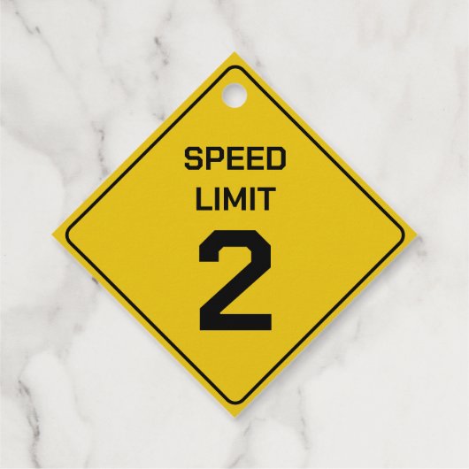 看板 |自動車をテーマにした子供の誕生日 フェイバータグ (裏面)